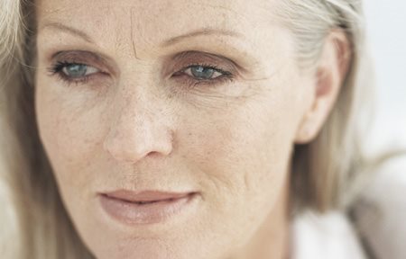 Obličej starší ženy